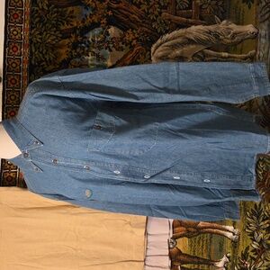 Equus 80s Cotton Denim Button Down